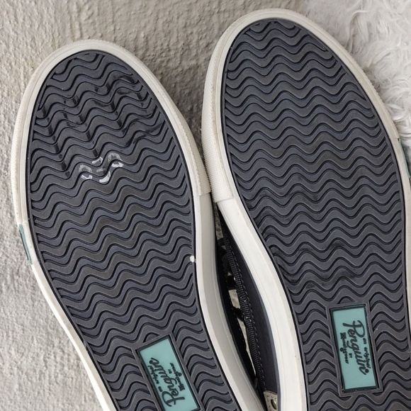 Original Penguin Mission Gray Fabric Leather Round Toe Lace Up Low Top Sneaker - Picture 8 of 16
